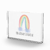 Jij bent mijn zonnige waterverf geschilderde regen fotoblokken (Rechts)