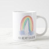 Jij bent mijn zonnige waterverf geschilderde regen grote koffiekop (Rechts)