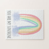 Jij bent mijn zonnige waterverf geschilderde regen legpuzzel (Horizontaal)