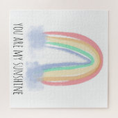 Jij bent mijn zonnige waterverf geschilderde regen legpuzzel (Horizontaal)