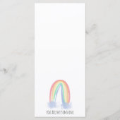 Jij bent mijn zonnige waterverf geschilderde regen menu (Voorkant)