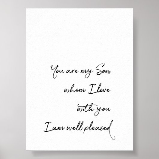 Jij bent mijn zoon print (Voorkant)