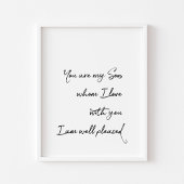 Jij bent mijn zoon print