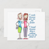 Jij bent mijn zuster briefkaart (Voorkant / Achterkant)