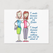 Jij bent mijn zuster briefkaart (Voorkant)