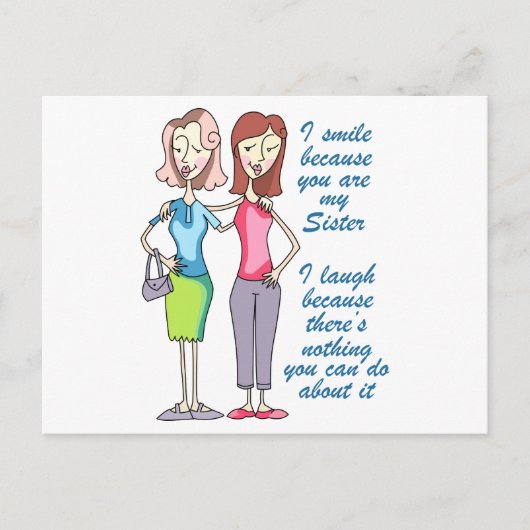 Jij bent mijn zuster briefkaart (Voorkant)
