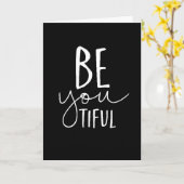 "JIJ" BENT MOOI VAN BINNEN EN VAN BUITEN LIEFDESKA KAART (Gele Bloem)