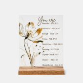 Jij bent mooie schriften acryl bord (Voorkant)