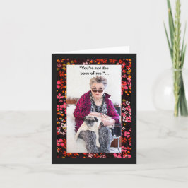 Jij bent niet de baas van mij kaart