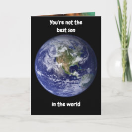 Jij bent niet de beste zoon ter wereld. Kaart