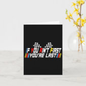 Jij bent niet de eerste je bent de laatste grappig kaart (Gele Bloem)