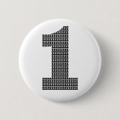 Jij bent nummer één ronde button 5,7 cm (Voorkant)