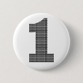 Jij bent nummer één ronde button 5,7 cm