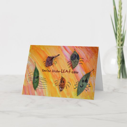 Jij bent ongelooflijk - Kinderkunst voor CHOC Bedankkaart (Voorkant)