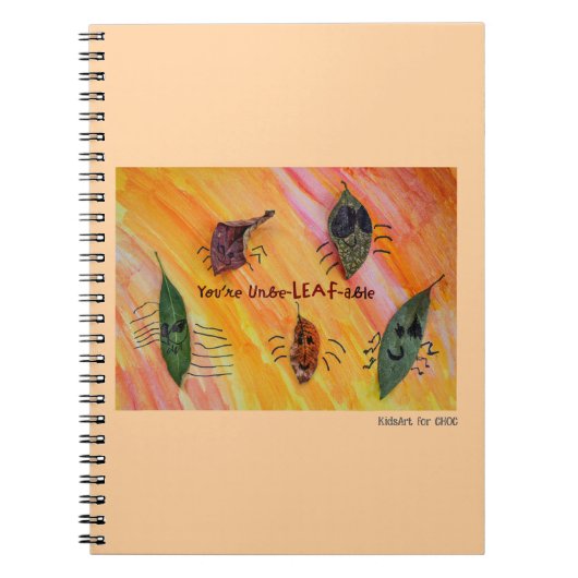 Jij bent ongelooflijk - Kinderkunst voor CHOC Notitieboek (Voorkant)