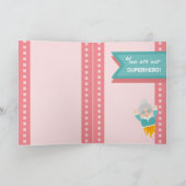 Jij bent onze superheld oma! Vetgedrukte versie Kaart (Binnen)