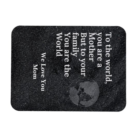Jij bent onze wereldmoeder magneet (Horizontaal)