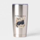 Jij Bent Opgeleid In tegenstelling tot Deze Kat Fu Geïsoleerde Drinkbeker (Voorkant)