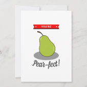 Jij bent Pear-fect! Funny Whimsy Valentijnsdag Feestdagenkaart (Voorkant)
