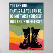 Jij bent Rainbow Combat Boots Poster (Voorkant)