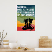 Jij bent Rainbow Combat Boots Poster (Keuken)