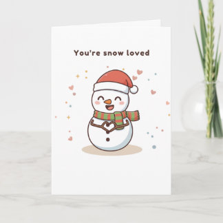 Jij Bent Sneeuw Geliefde Schattige Puchi Dōshi Kaa Kaart