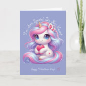 Jij bent speciaal | Knuffel eenhoorn Valentijnskaa Bedankkaart (Voorkant)