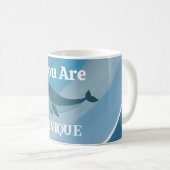 Jij Bent Uniek & Geweldig Typografie Koffiemok (Voorkant rechts)