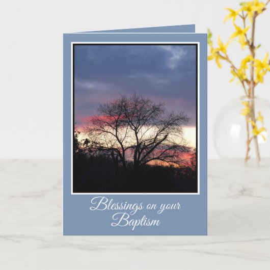 Jij bent van mij Doopkaart voor volwassenen Kaart (Gele Bloem)