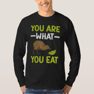 Jij Bent Wat Je Eet Nieuw-Zeeland Kiwi Vogel Vogel T-shirt