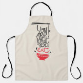 Jij bent wat je eet schort (Voorkant)