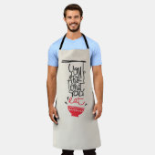 Jij bent wat je eet schort (Gedragen)