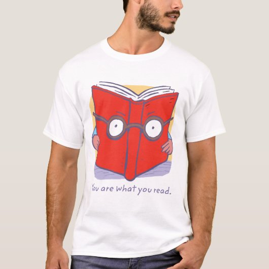 Jij bent wat je leest. t-shirt (Voorkant)