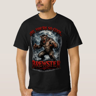 Jij bent zo cool, Brewster Heren Donkere Waarde T-shirt
