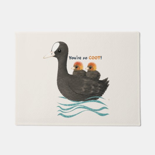 Jij bent zo COOT! Meerkoetdeurdrempel Deurmat (Voorkant)