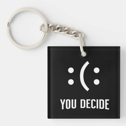 Jij bepaalt het emoji-stemmingsontwerp sleutelhanger (voorkant)