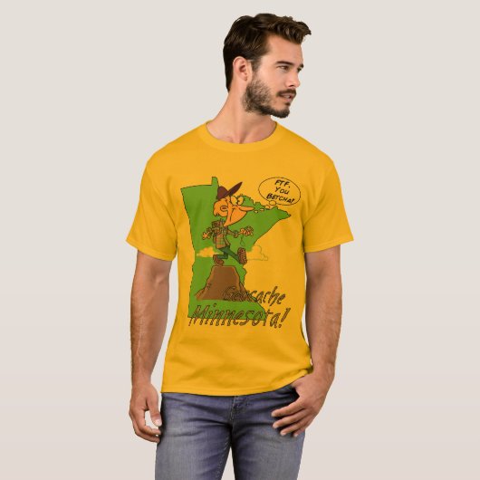 Jij Betcha! Minnesota Cacher Basic T-Shirt (Voorkant volledig)