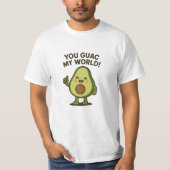 Jij bewaakt mijn wereld. Schattigee Grappige Kawai T-shirt (Voorkant)