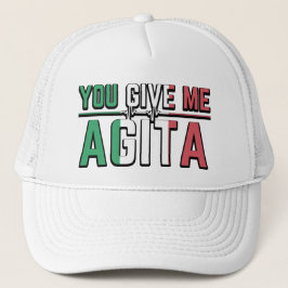 jij bezorgt me agita trucker pet