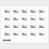 Jij Blue Heart Sticker (Vel)