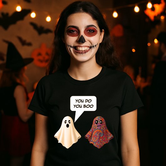 Jij boekt grappige Paisley geesten Halloween T-shirt