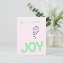 Jij brengt me vreugde - Mooie ballon Briefkaart