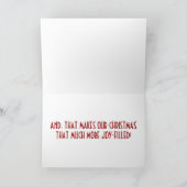 "JIJ" BRENGT VREUGDE IN DE WERELDLIEFDE MET KERST FEESTDAGEN KAART (Binnen)