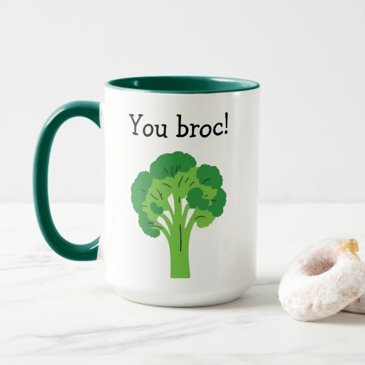Jij Broc! Broccoli Mok (Met donut)