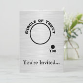 Jij buiten de cirkel van vertrouwen kaart (Staand voorkant)