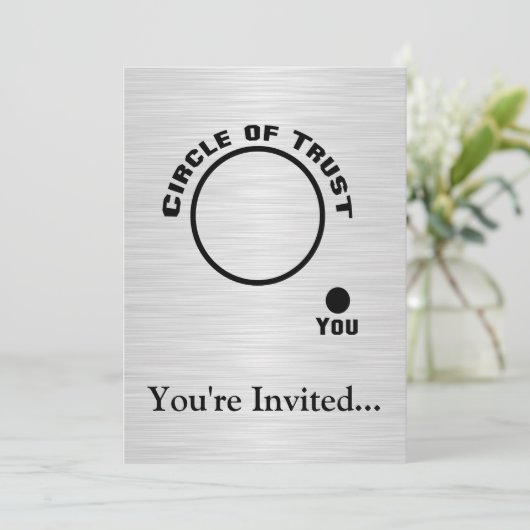 Jij buiten de cirkel van vertrouwen kaart (Staand voorkant)