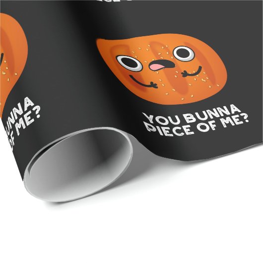 Jij bunna Piece of Me Funny Bun Pun Dark BG Cadeaupapier (Rol Hoek)
