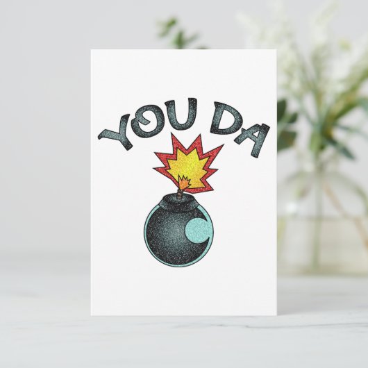 Jij Da Glitter Bomb Bedankkaart (Staand voorkant)