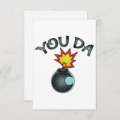 Jij Da Glitter Bomb Bedankkaart (Voorkant / Achterkant)