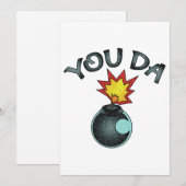 Jij Da Glitter Bomb Feestdagenkaart (Voorkant / Achterkant)